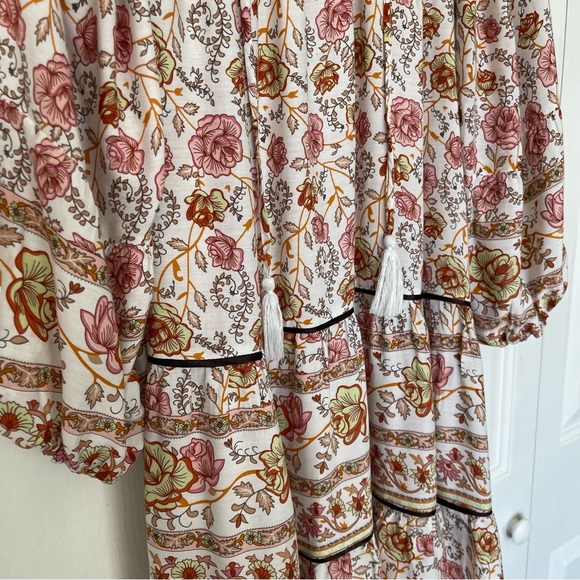 Umgee Boho Floral Tiered Dress - Picture 8 of 8